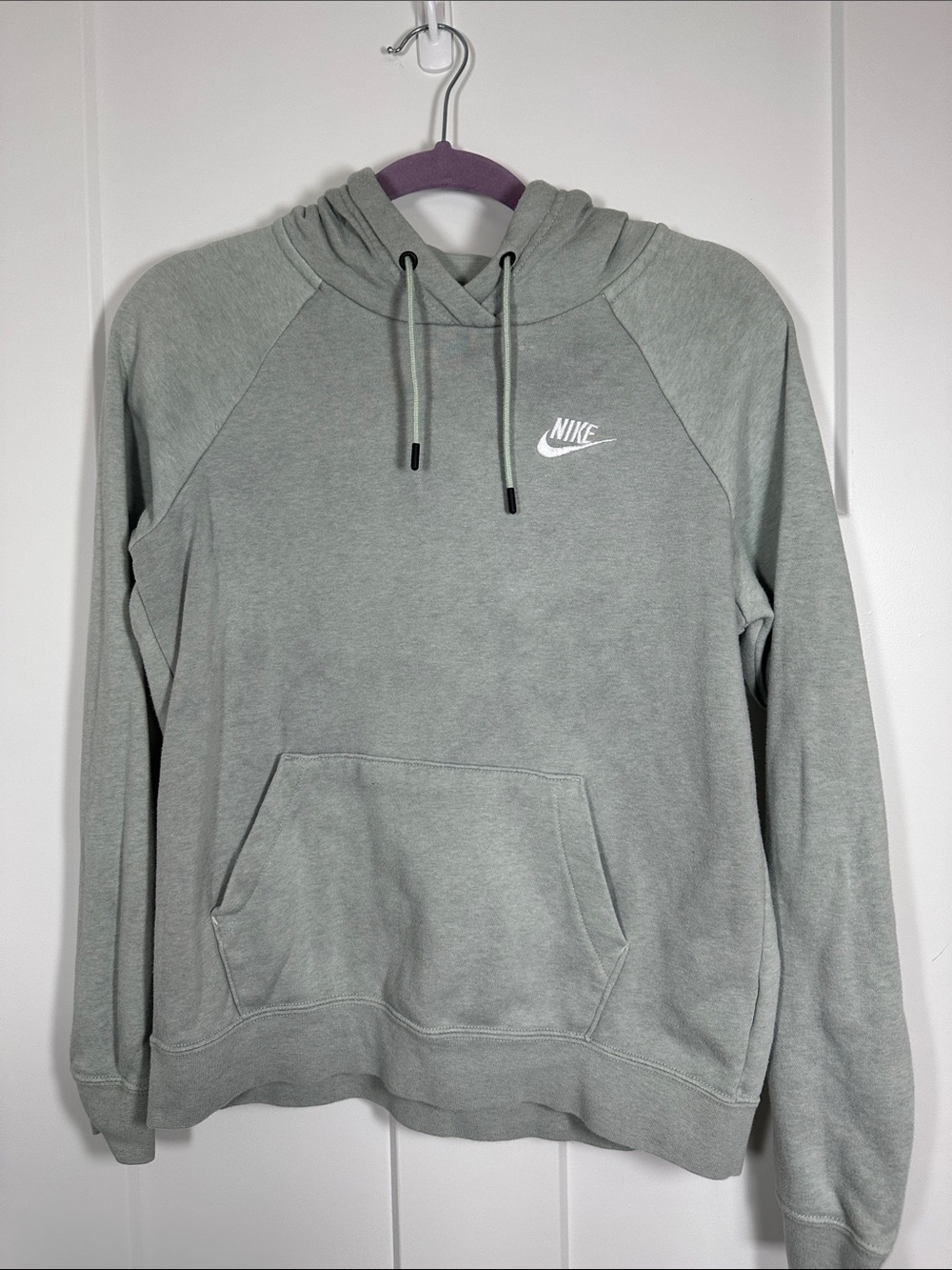 Nike Light Light Teal Pullover Hoodie with White Logo